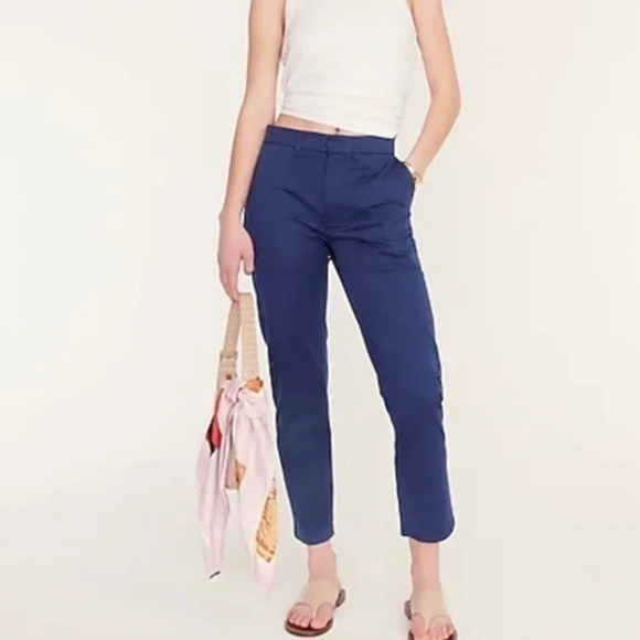 New J Crew Womens Patch Pocket Slim Boyfriend Chino Pants